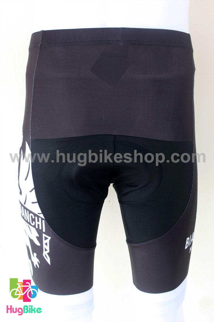 ชุดจักรยานแขนสั้นทีม Bianchi 16 (04) สีดำลายขาว