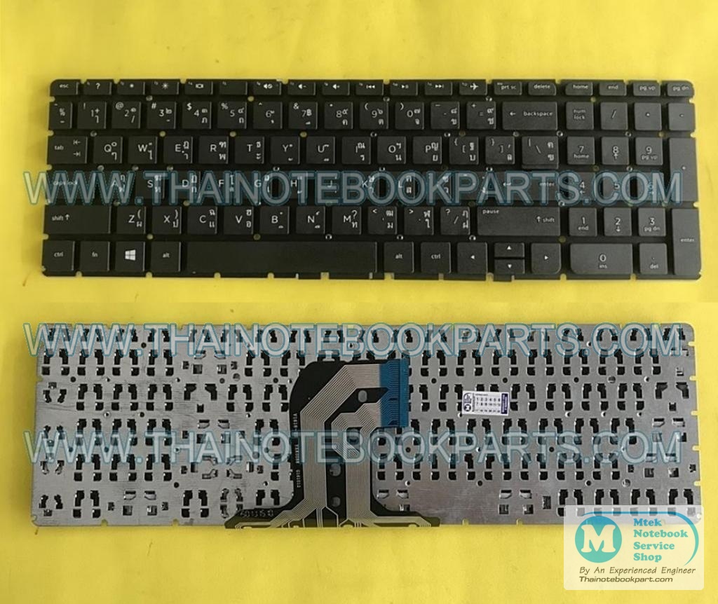 MT05064 คีย์บอร์ดโน๊ตบุ๊ค HP Pavilion 15-AC ,15-AF, HP 250 G4, HP 255 G4, HP 256 G4 Series BLACK (Without FRAME,Without Foil,Win8) US N/A Laptop Keyboard (สินค้าใหม่,ภาษาไทย-อังกฤษ ) 1