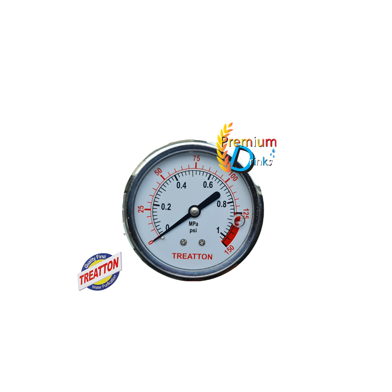เกจวัดแรงดัน(Pressure Gauge) แบบยึดด้านหลัง 150PSI ยี่ห้อ Teratton
