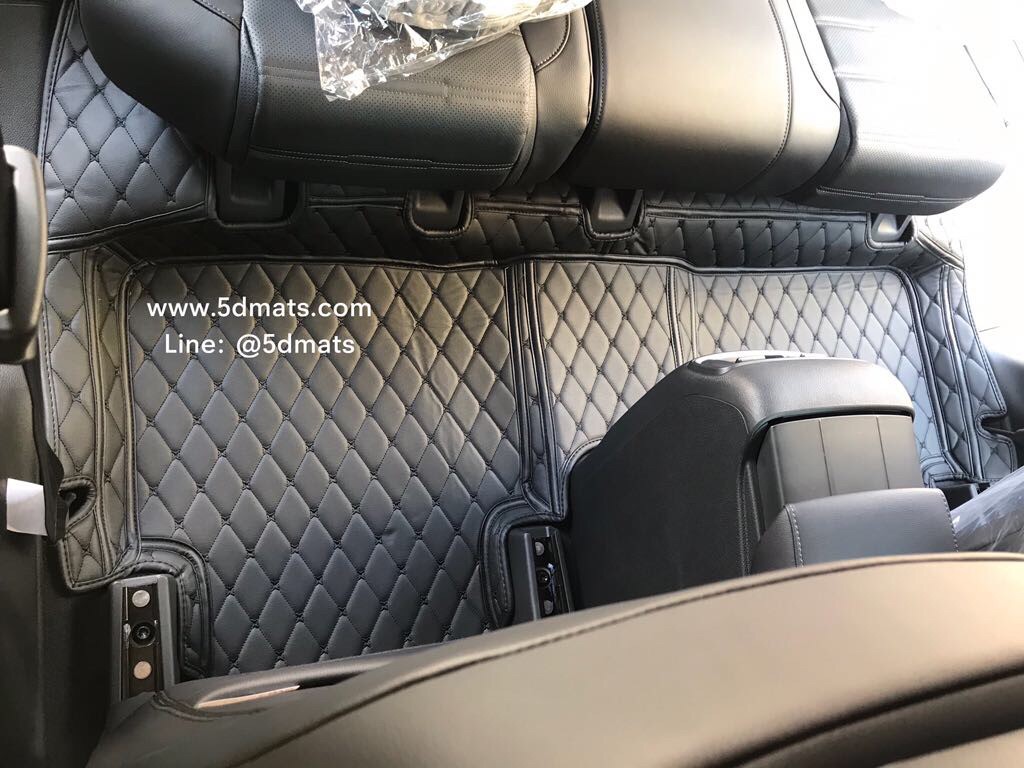 พรมปูพื้นรถยนต์6D NEW CR-V G5 SUV5ที่นั่ง รุ่นVIP แบบหนา 13 มิล สีดำ เต็มคัน