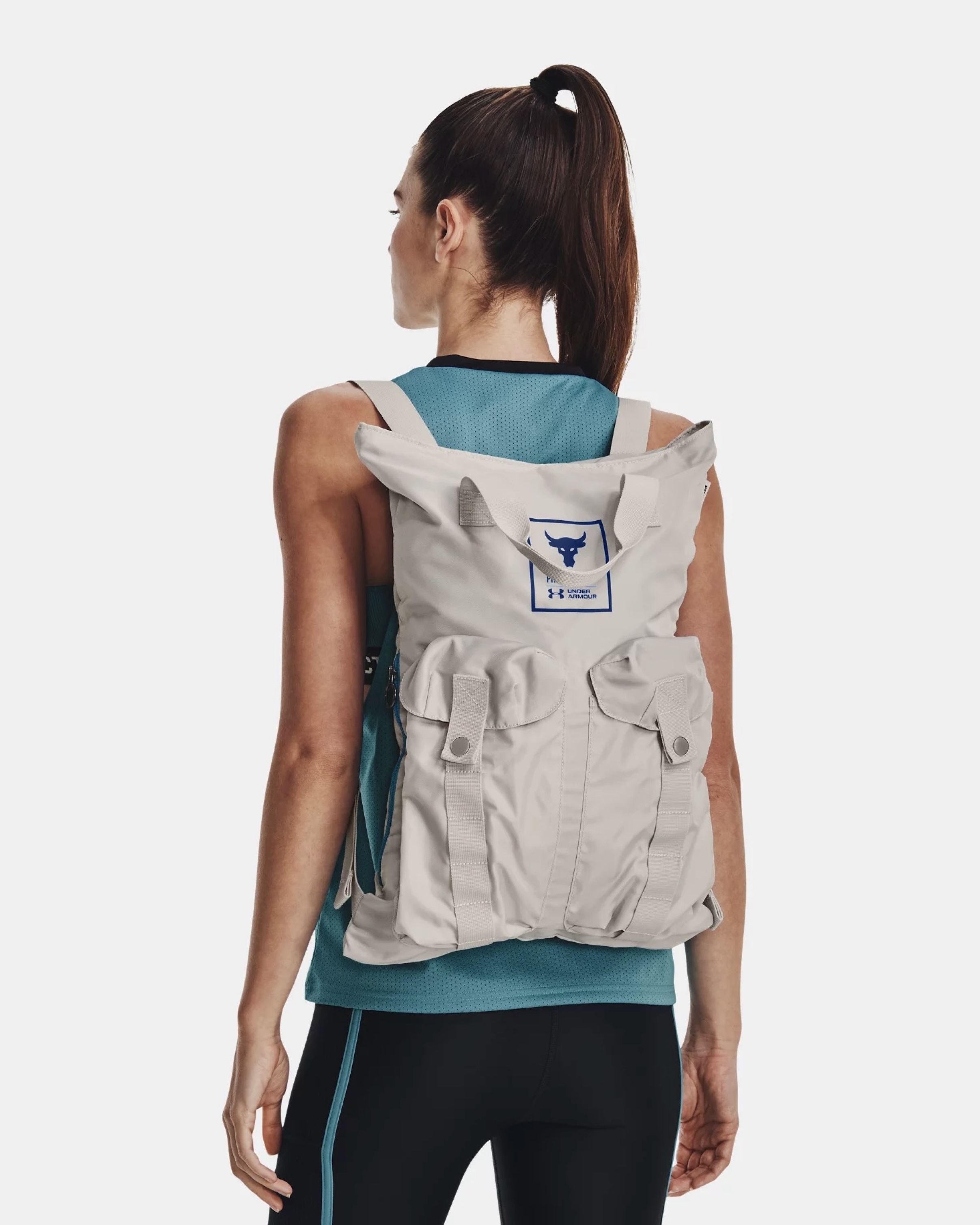 กระเป๋า Under Armour Project Rock Gym Sack ‘Grey Matter’ (19L)