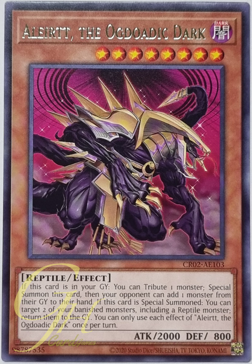 Yugioh [CR02-AE103] Aleirtt, the Ogdoadic Dark (Rare)