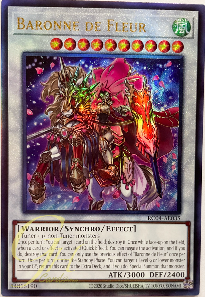 Yugioh [RC04-AE035] Baronne de Fleur (Ultimate Rare)