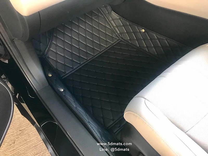 พรมปูพื้นรถยนต์ 6D HONDA ACCORD 2019 (G10) พรม6D QJ VIP สีดำด้ายดำ หนาพิเศษ รวมแผ่นท้าย