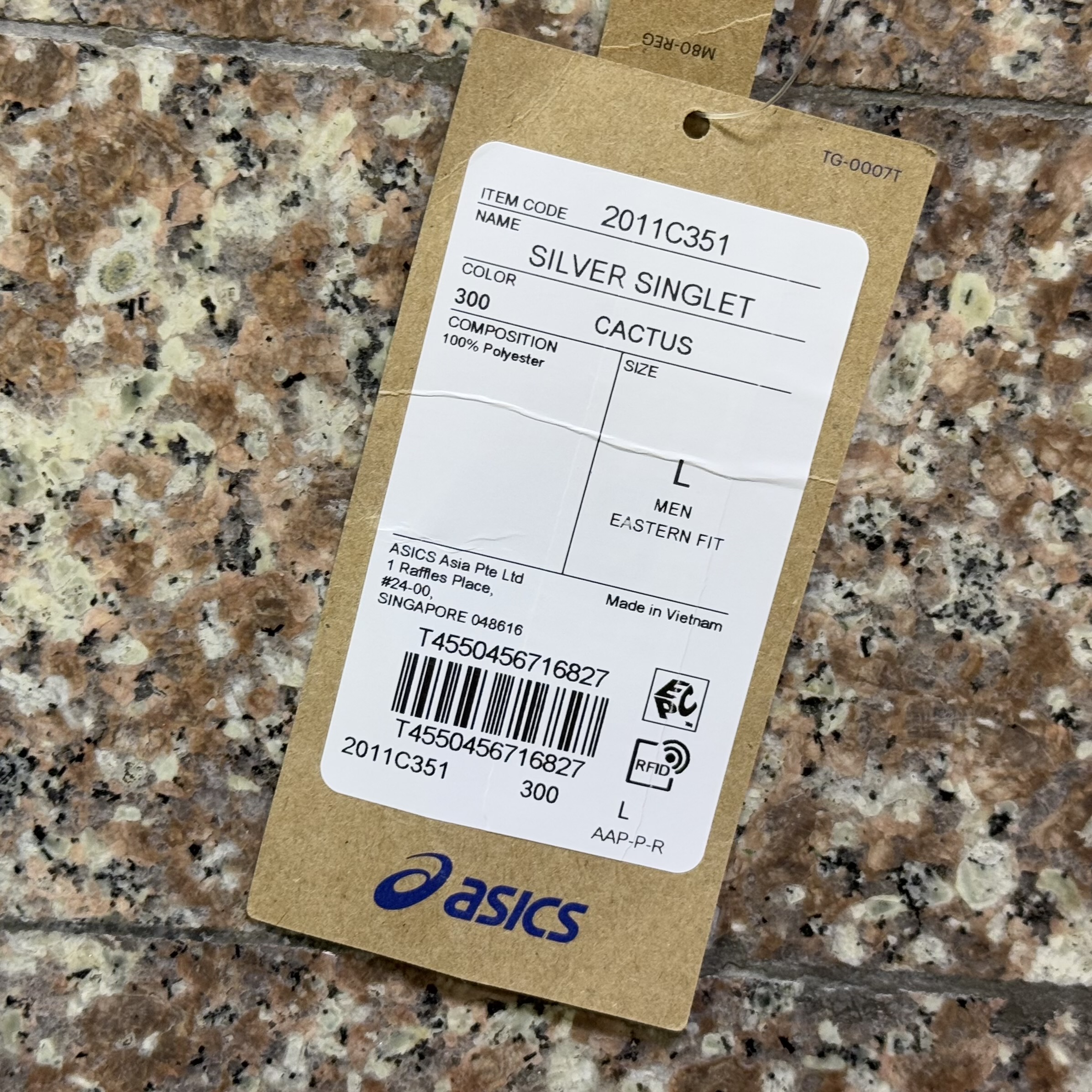 เสื้อวิ่ง ASICS Silver Running Tank ‘Cactus’ (S)