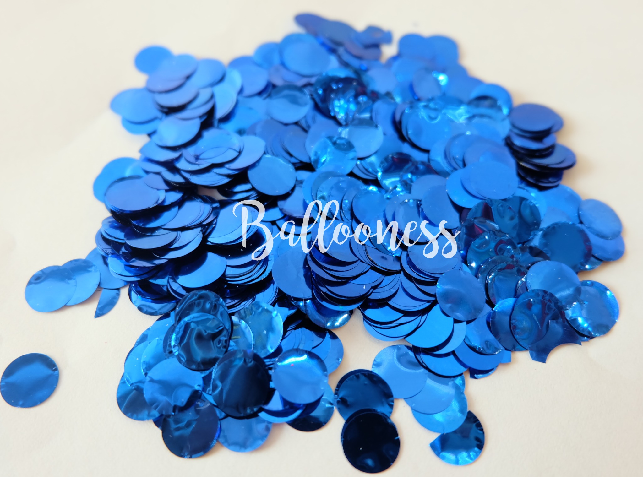 กลิตเตอร์กลมสีน้ำเงิน ขนาด100 กรัม /Dark blue Round Confetti 100g.