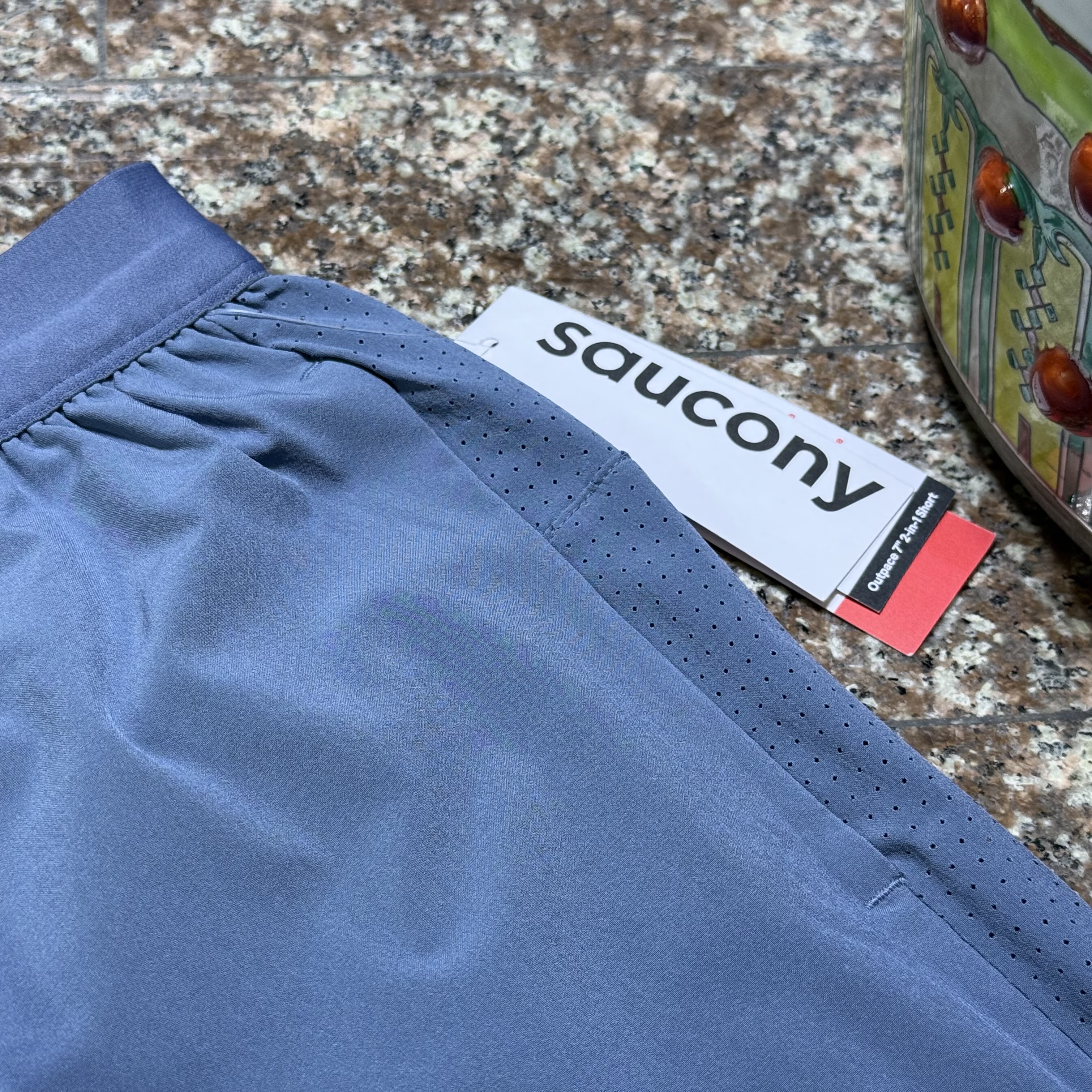 กางเกงวิ่ง Saucony Outpace 2-in-1 7” Running Shorts ‘BLUE’ (S,XL)
