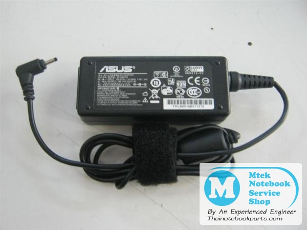 MT02800 อะแดปเตอร์โน๊ตบุ๊ค Asus Eee PC 1001HA, 1005HA, 1008HA, 1106HA - EXA0901XH 19V-2.1A Notebook AC Power Adaptor (สีดำ, สินค้าใหม่, มีตำหนิ) 1