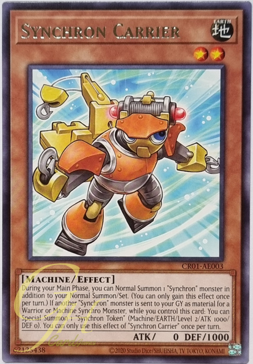 Yugioh [CR01-AE003] Synchron Carrier (Rare)
