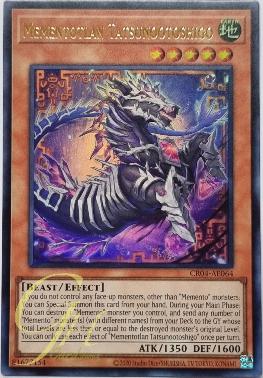Yugioh [CR04-AE064] Mementotlan Tatsunootoshigo (Ultra Rare)
