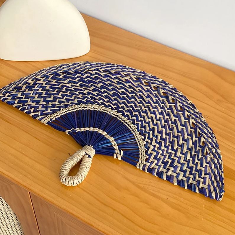 พัดกกสาน พัดมินิมอล ของชำร่วย แต่งผนังบ้าน คละสี wallhangings 🎏