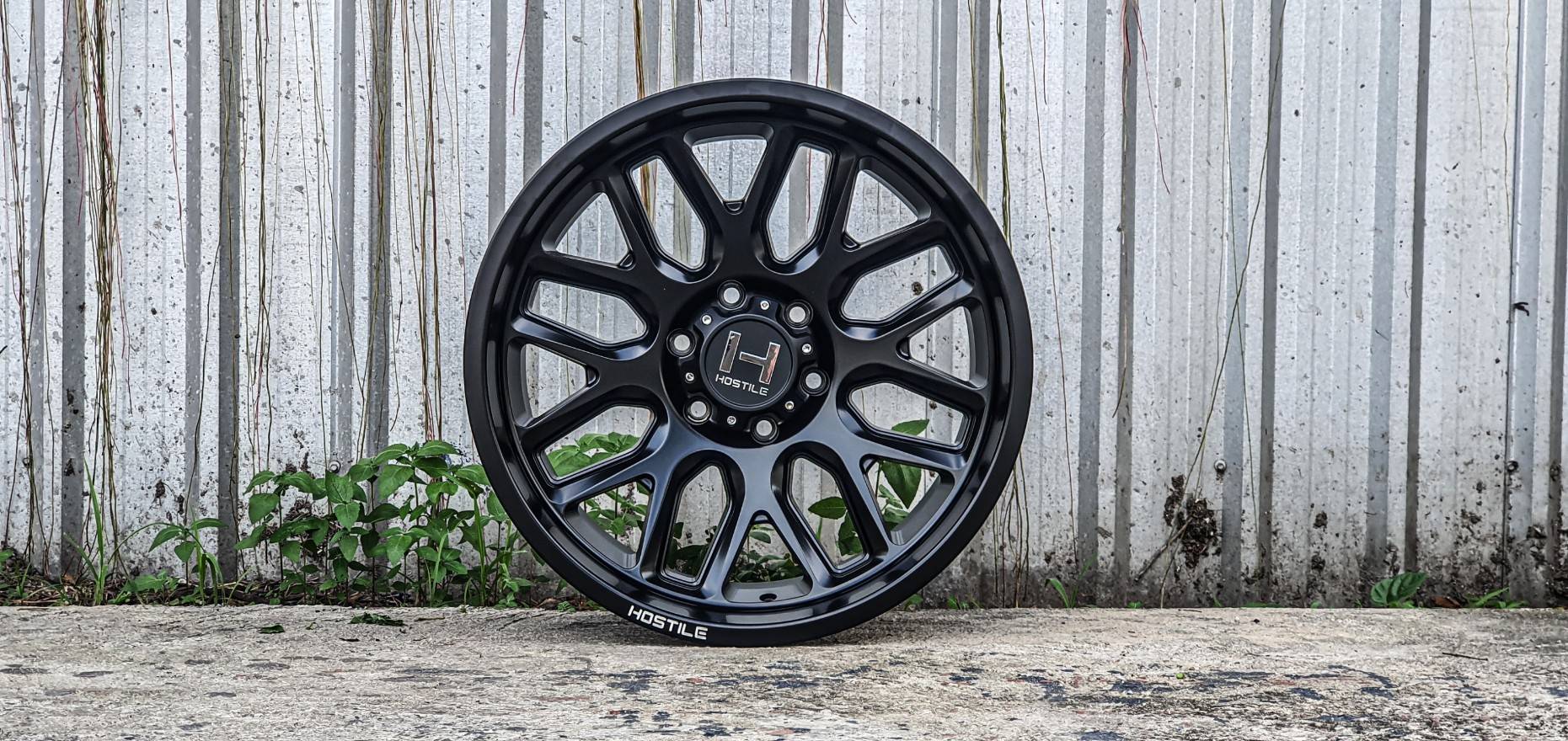 ล้อเเท้นำเข้า HOSTILE! H120 20x12 6x139.7 ET-44 FULL BLACK