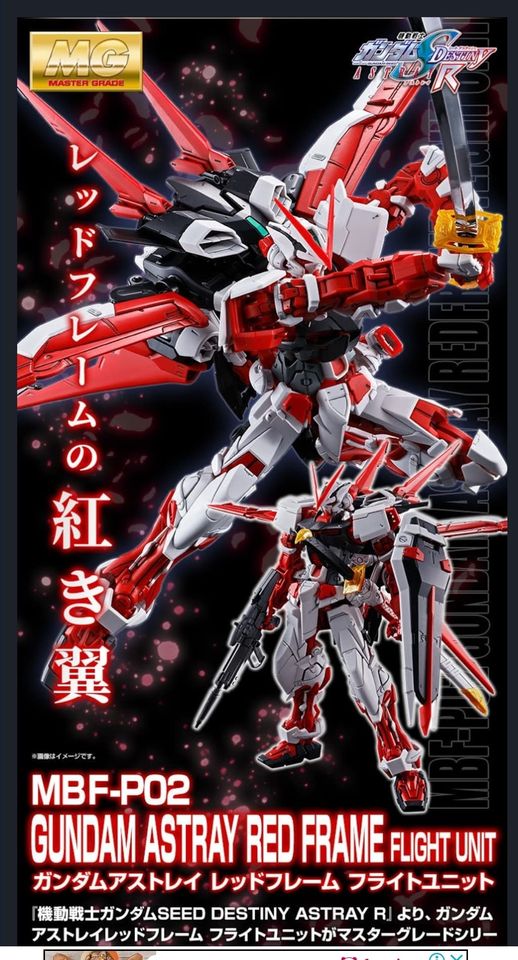 P-Bandai: MG 1/100 Gundam Astray Red Frame Flight Unit