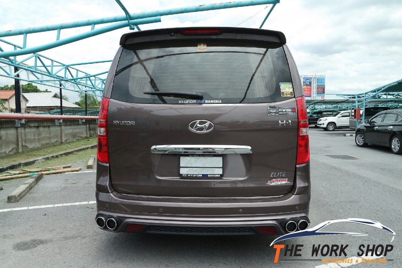 Front Skirt with LED + Rear Skirt For H-1 แบบ B (สเกิร์ตหน้าแบบมีไฟ LED+สเกิร์ตหลัง สำหรับ Hyundai H1 แบบ B)