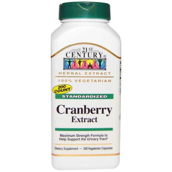 21st Century, Cranberry Extract, Standardized, 200 Veggie Caps