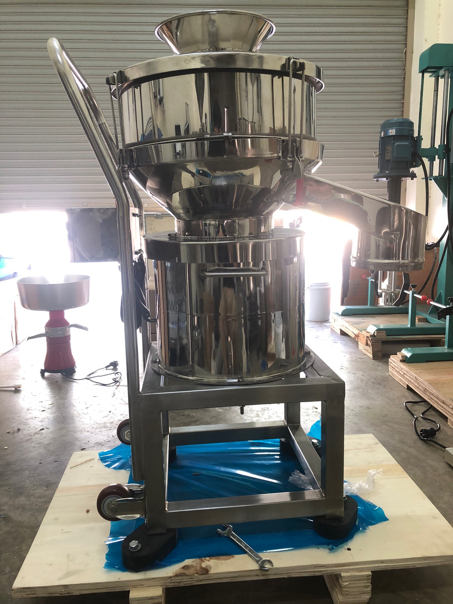 🌈15808 เครื่องร่อนผงยา เครื่องสั่นแยกขนาด เขย่าแยกสาร xxsd รุ่น 450