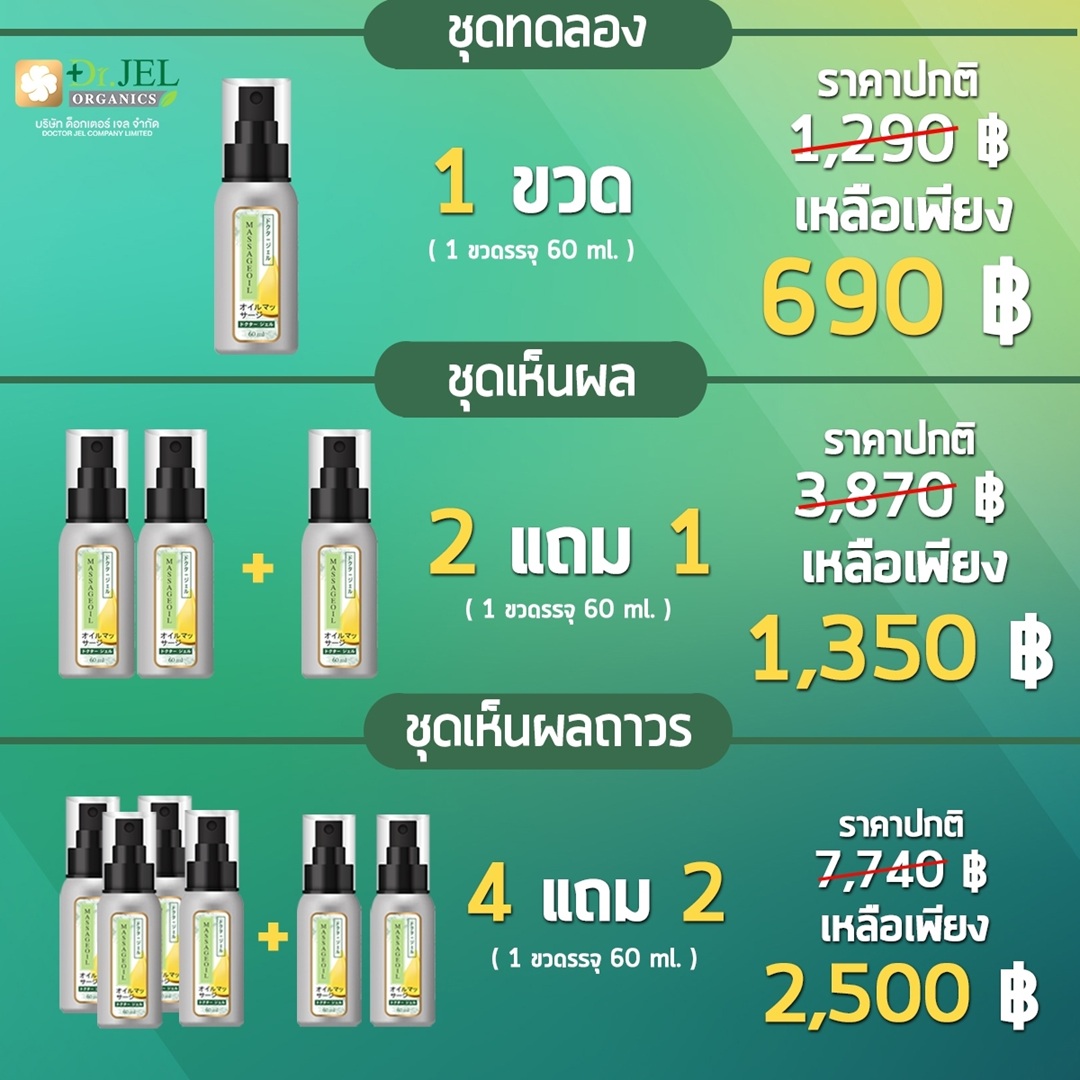 โปรโมชั่น Dr.Jel Massage Oil (Dr.O)