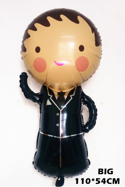 ฟอยเจ้าบ่าว GROOM ขนาดใหญ่ 110*54CM