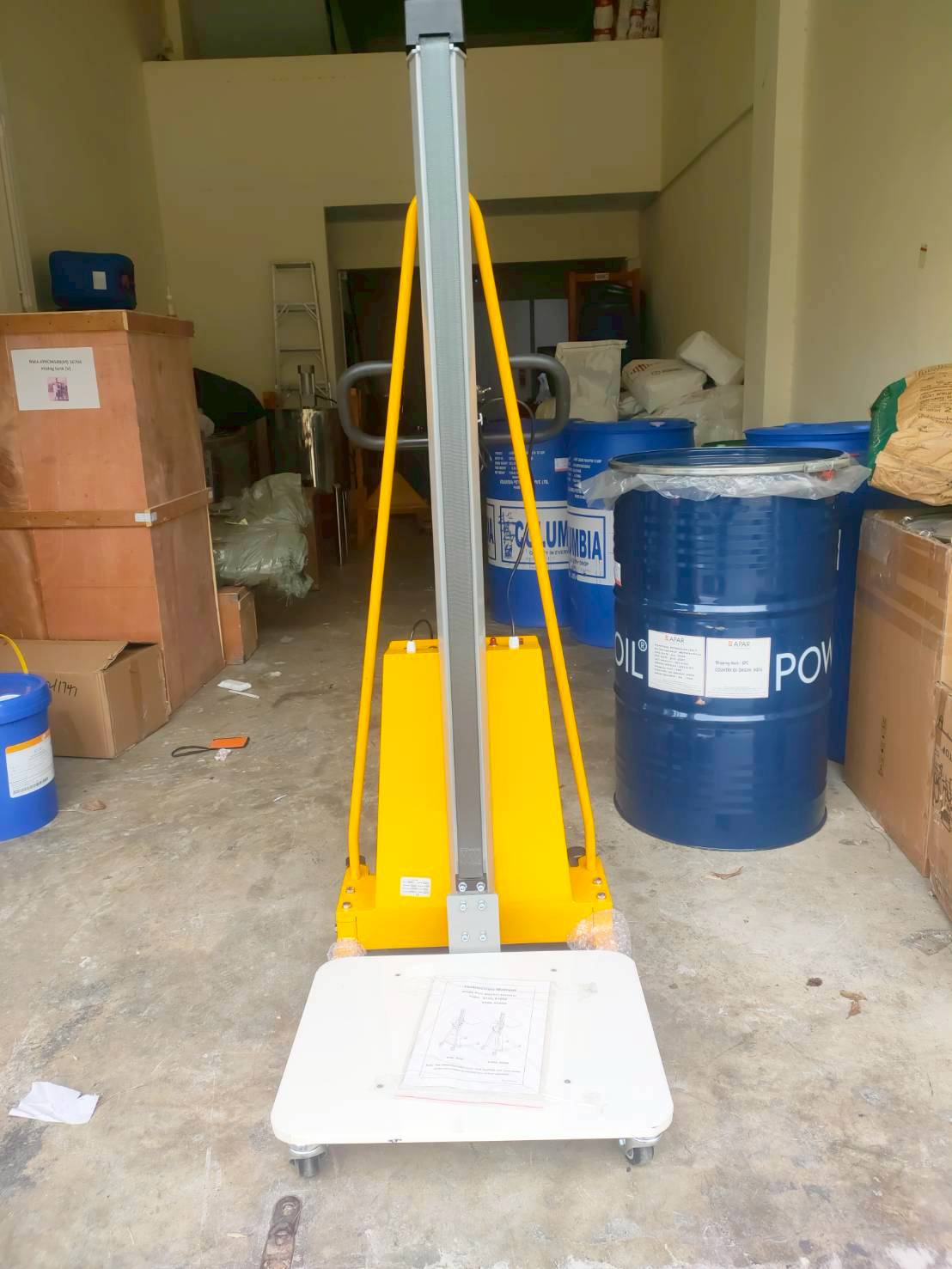 รถเข็นไฟฟ้า mini forklift workstation รถยก stacker ไฟฟ้า รุ่น 100kg/150kg.