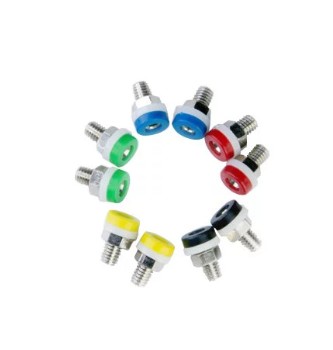 ชุดBanana Jack Socket สำหรับบอร์ด Kidbright 10 ชิ้น 5 สี แดง, เหลือง, เขียว, ดำ, น้ำเงิน 2 มม.