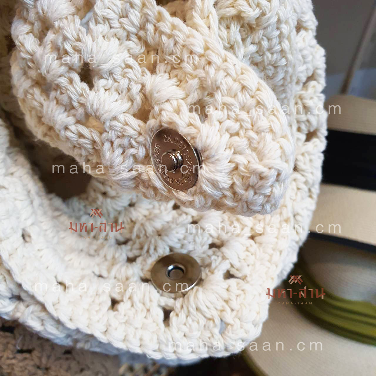 กระเป๋าถักโครเชต์ สะพายข้างผู้หญิง จุของได้เยอะ แฟชั่นมินิมอล ไปทะเล 🎀