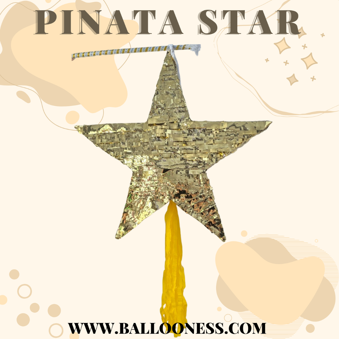 พินาต้า ดาว / Pinata Star พร้อมไม้ตี (ไม่มีขนม)