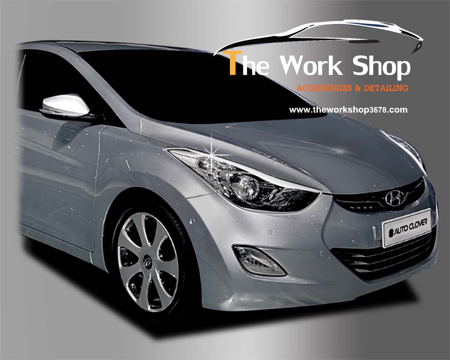 Head Lamp Garnish for Elantra ( โครเมี่ยมแต่งไฟคู่หน้า )