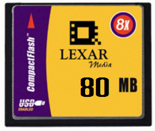 LEXAR - CF Card 80MB 8X Compact Flash Card