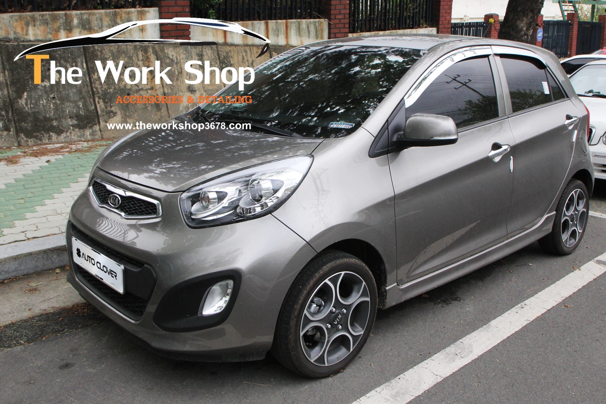 Chrome Door Visor for Picanto ( กันสาดแบบโครเมี่ยม )