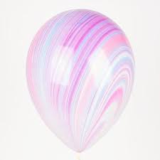 ลูกโป่งหินอ่อน 11 นิ้ว สีม่วง /11 Qualatec Marble Purple 1แพค 25 ใบ