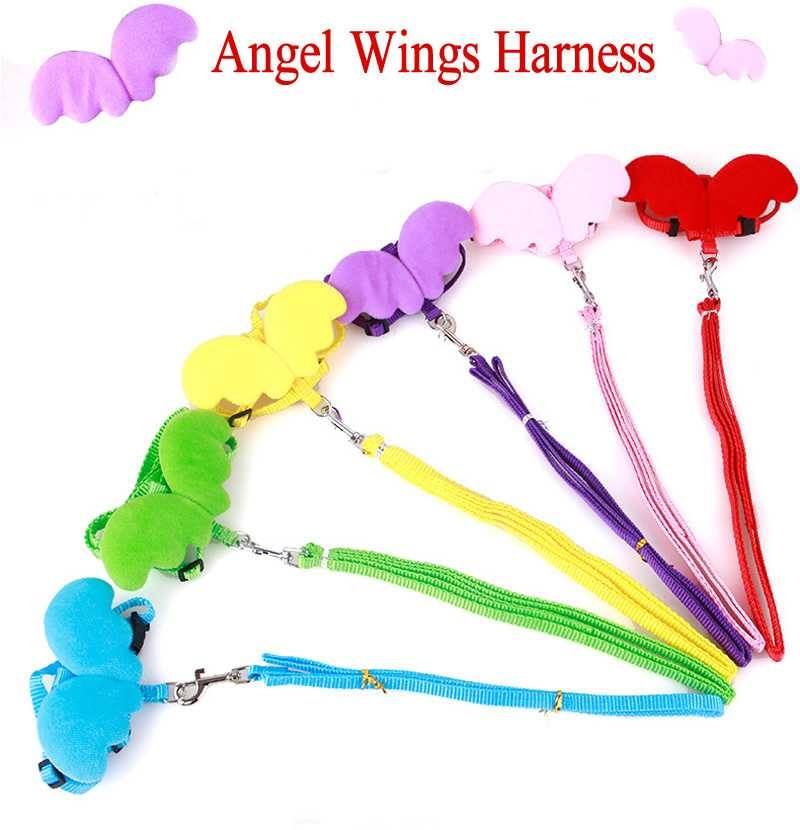 สายจูงสัตว์เลี้ยงรัดอก ปีกนางฟ้า