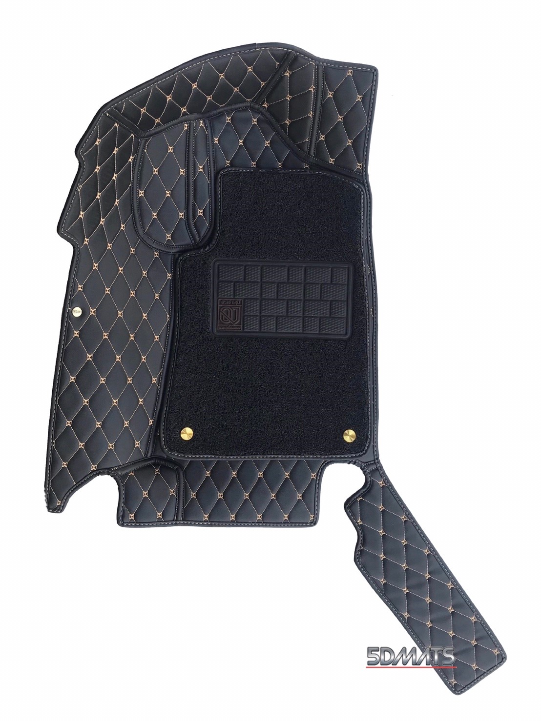 พรมปูพื้นรถยนต์ NISSAN TERRA สีดำด้ายครีม เสริมใยดักฝุ่น เต็มคัน สวยงาม หรูหรา มีระดับ กันเปื้อน ได้ดี เข้ารูป100%