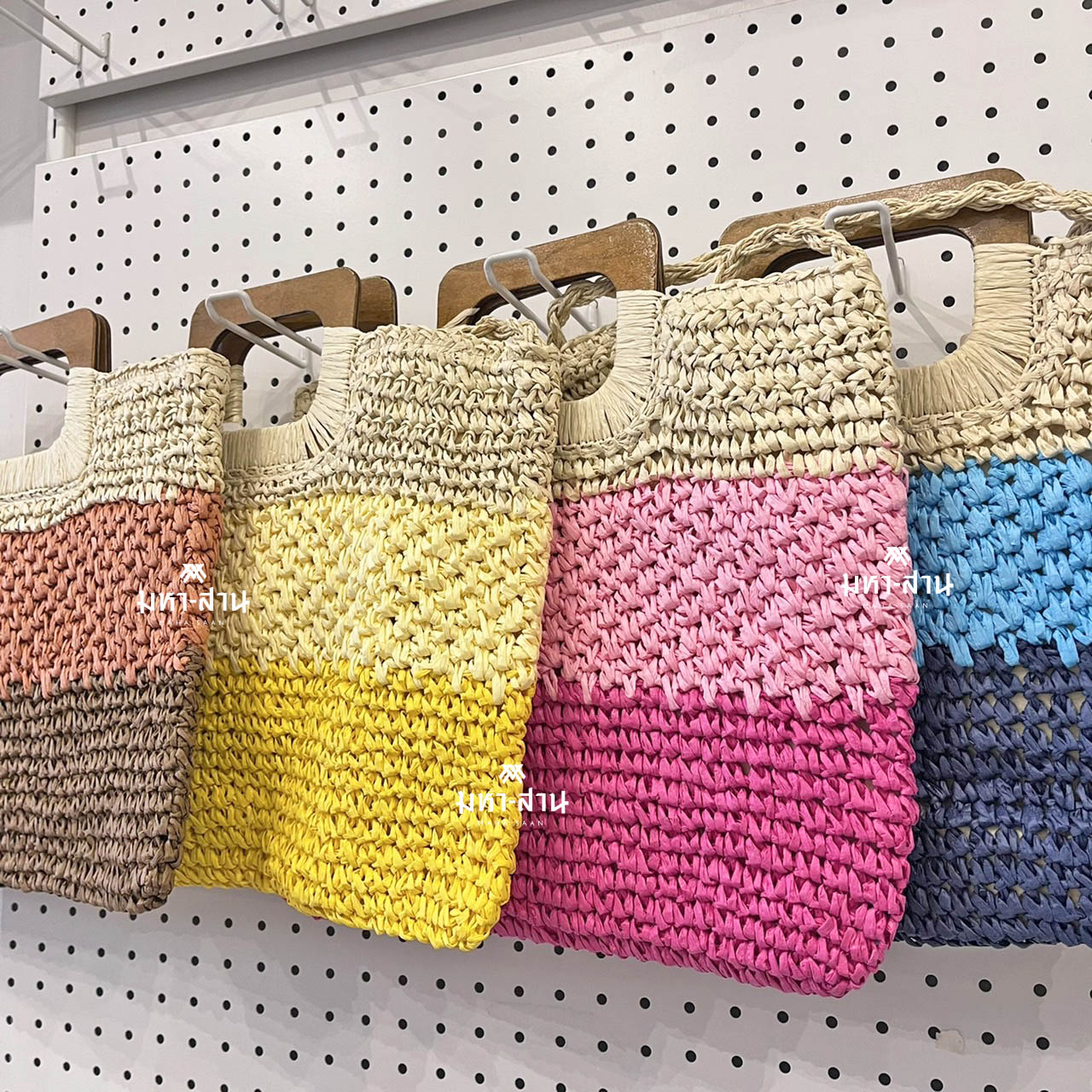 กระเป๋าสะพาย ถัก แฟชั่นเกาหลี คละสี 🎀