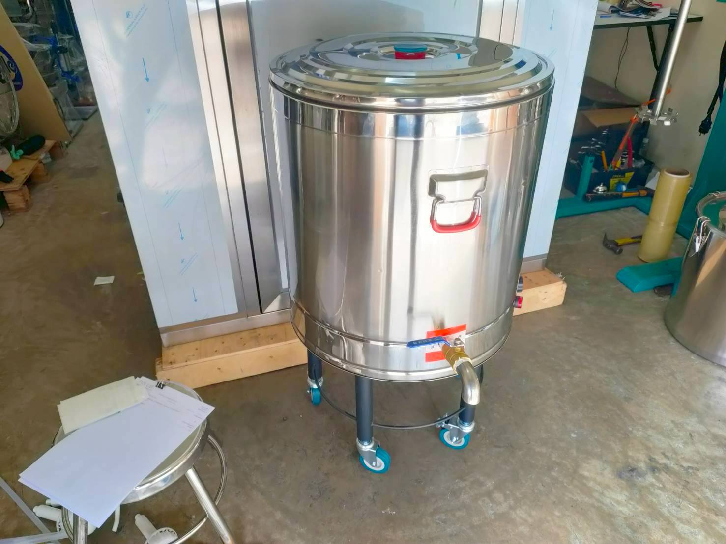 หม้อต้มทำความร้อนไฟฟ้า BC-DPS 🌟 พร้อมหัวก๊อก+ล้อเลื่อน! 😍