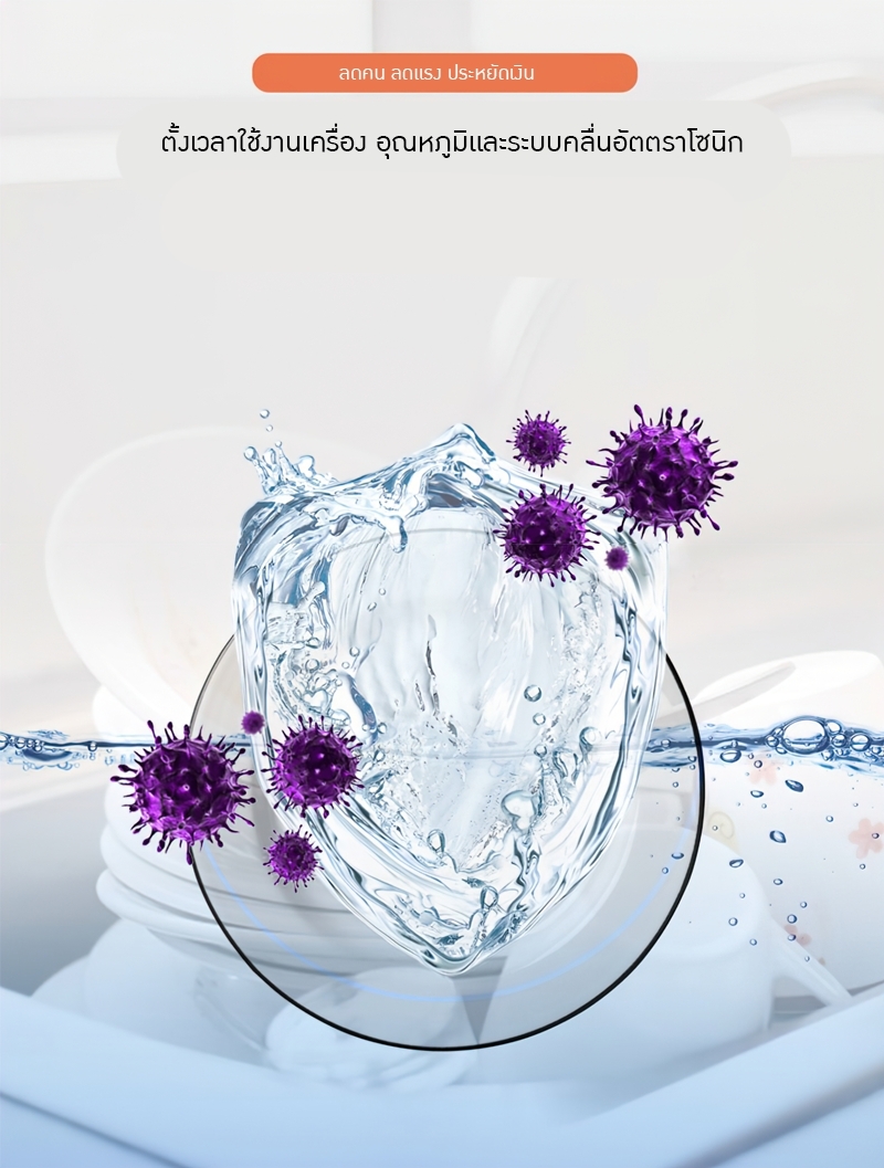 เครื่องล้างชามล้างถ้วยล้างผัก ระบบอัลตราโซนิก มีให้เลือกหลายขนาด ADD01