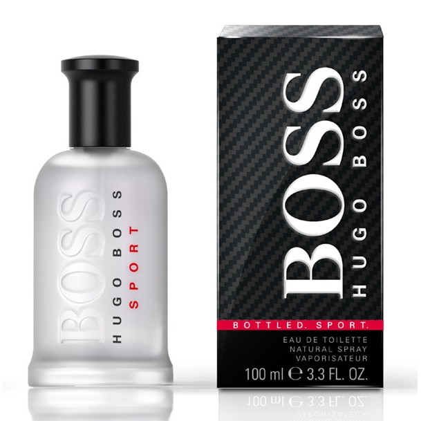 น้ำหอมแท้ HUGO BOSS BOTTLED SPORT EDT FOR MEN EAU DE TOILETTE SPRAY 100 ML ของใหม่ กล่องซีล เหมือนกับห้าง
