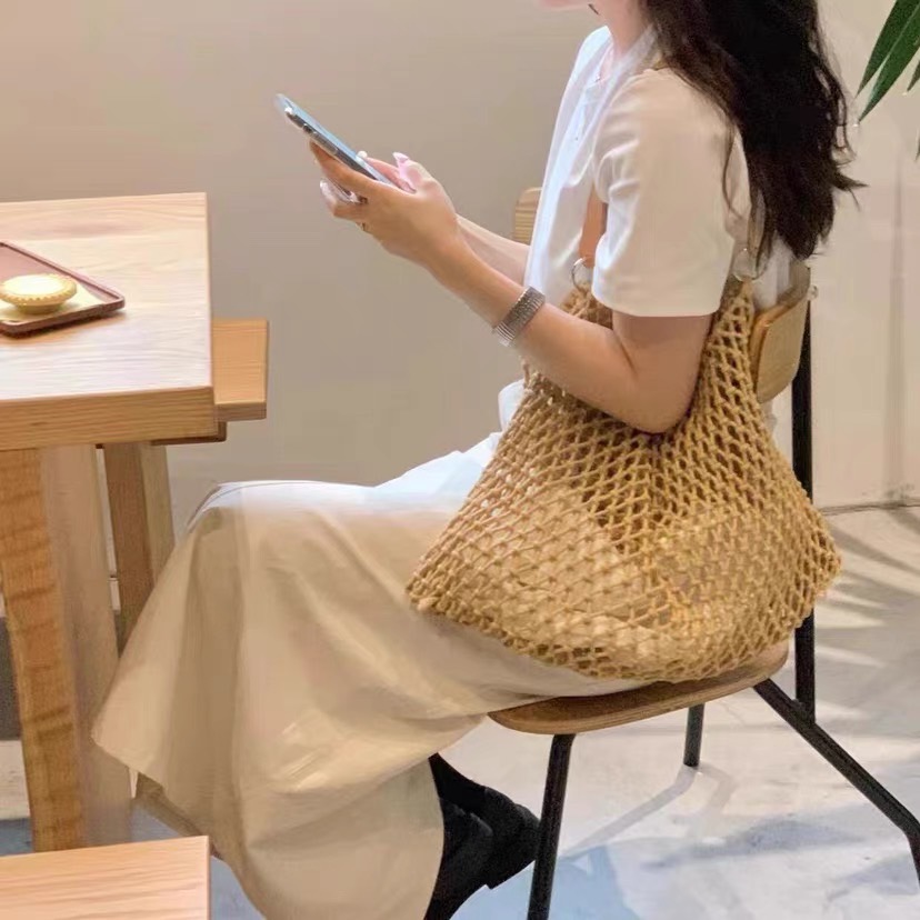 กระเป๋าไปเรียน กระเป๋าถัก กระเป๋าคาเฟ่ กระเป๋าเกาหลี กระเป๋าสายหนัง🍧