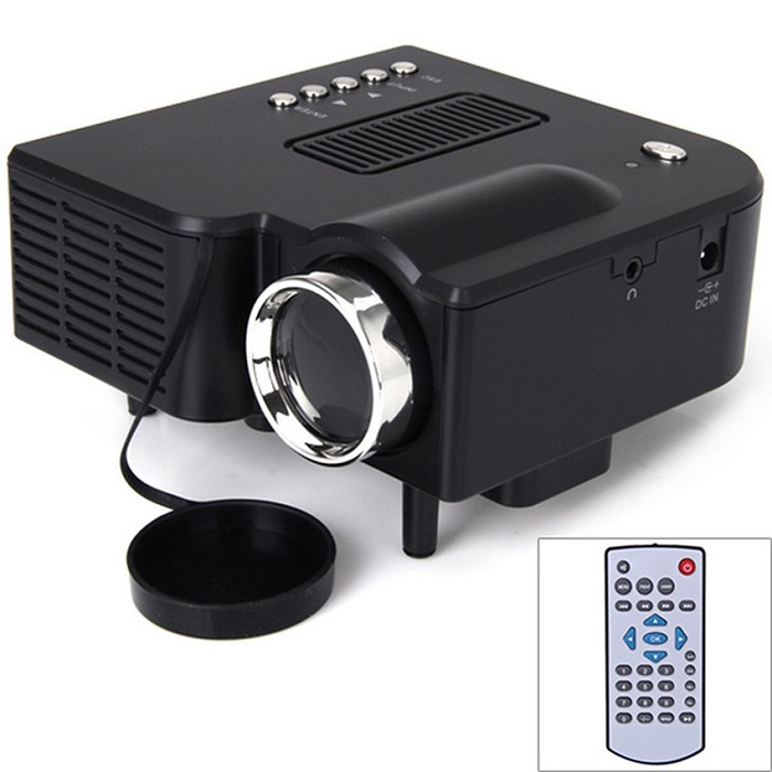 โปรเจคเตอร์ มินิ ราคาถูก Mini Projector LED รุ่น UC28 พร้อมรีโมท