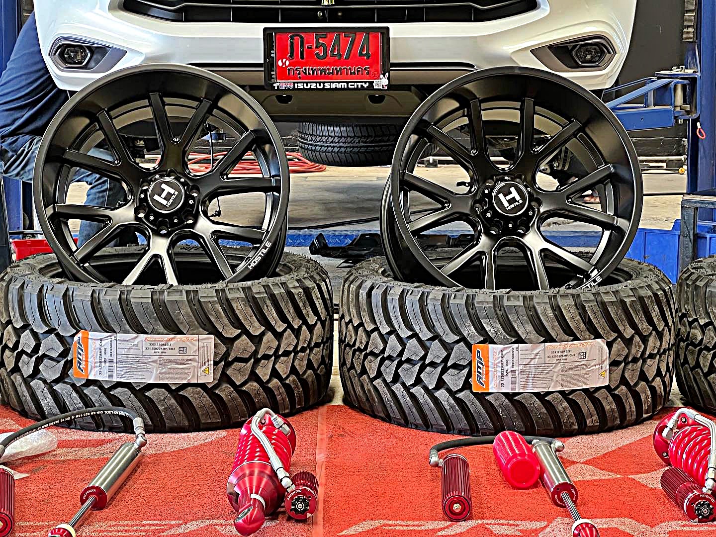 ล้อแท้ HOSTILE H113 ขอบ22 ใส่ MU-X แต่งเมกา