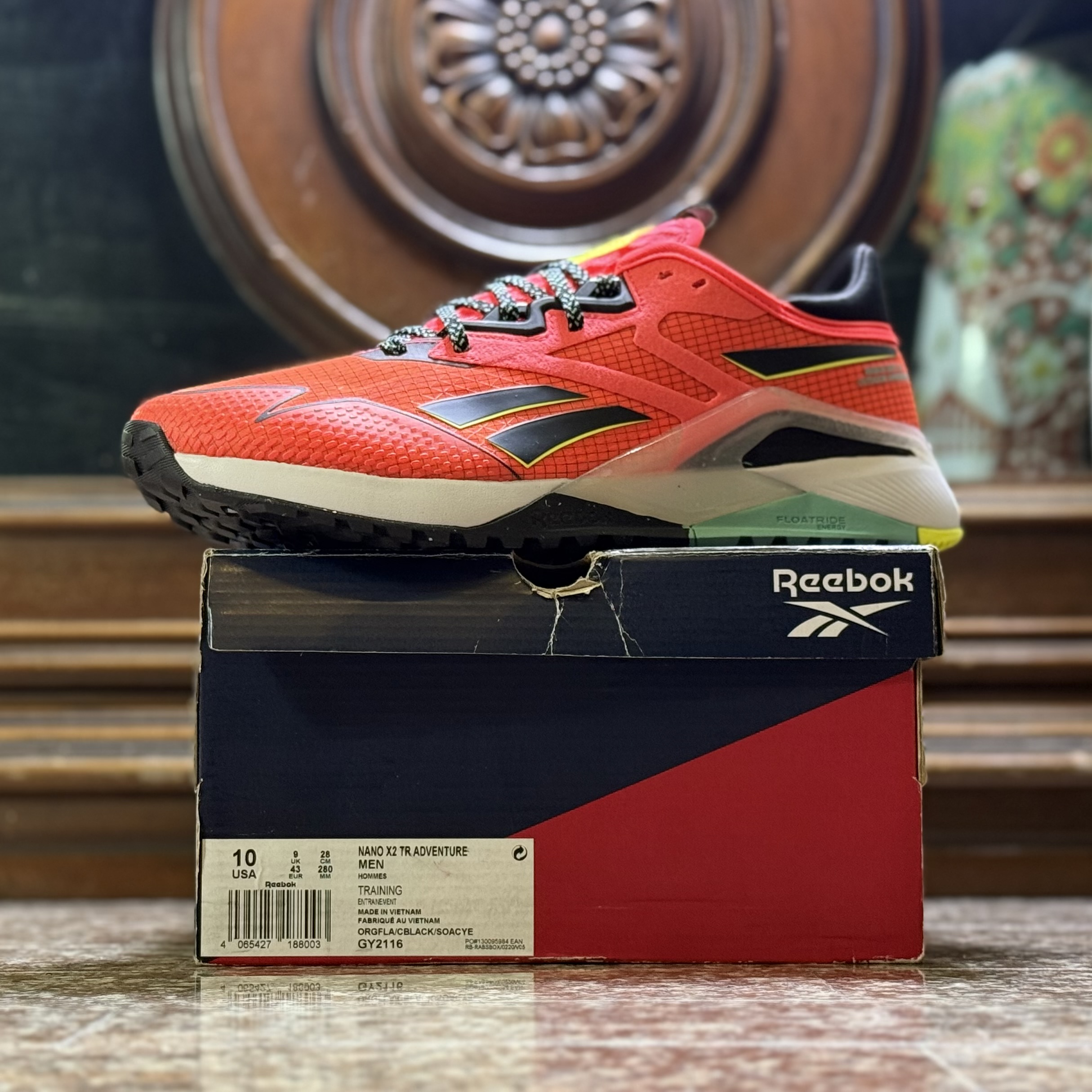 รองเท้าเทรนนิ่ง Reebok FloatRide Nano X2 TR Adventure ‘ORANGE’ (M9/10US)