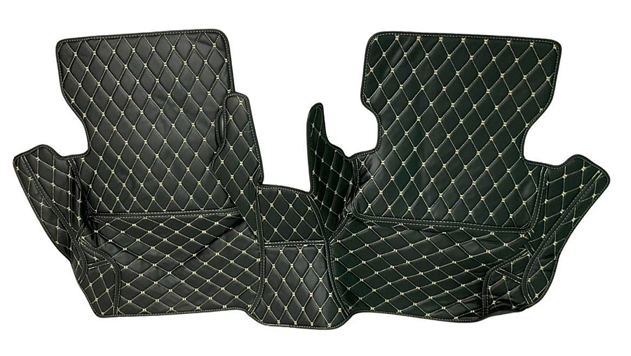 พรมปูพื้นรถยนต์6D VOLVO V40 (2013-16) พรม6D วอลโว่ วี40 สีดำด้ายครีม เข้ารูป เต็มคัน 6ชิ้น