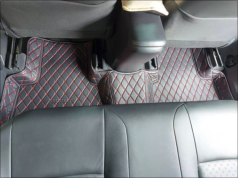 พรมปูพื้นรถยนต์ 6D PORSCHE MACAN พรมหนัง6D เกรดA 12มิล รวมแผ่นท้าย ปิดเบาะ เต็มคัน 7ชิ้น