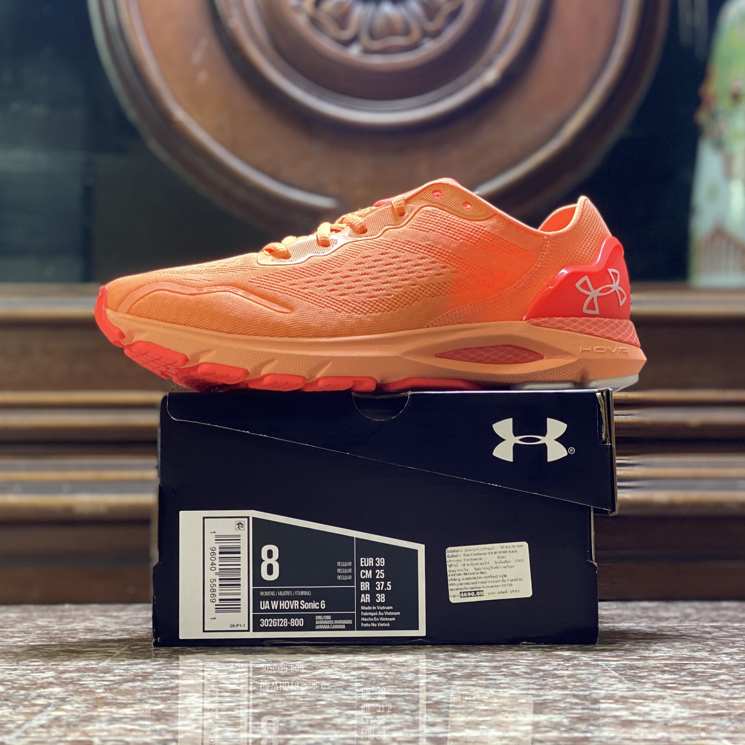 รองเท้าวิ่ง Under Armour HOVR Sonic 6 ’Orange’ Women (W8/8.5/9.5US)