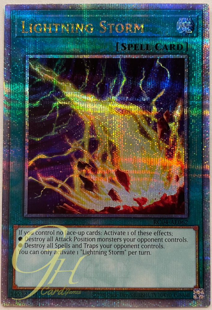 Yugioh [RC04-AE062] Lightning Storm (Quarter Secret Rare)