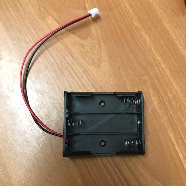 รางถ่านAA 3 ก้อนพร้อมขั้ว JST PH 2.0 mm. 2Pin สำหรับโครงงาน D.I.Y. (AA-3 Battery Holder with JST PH 2.0 connector)