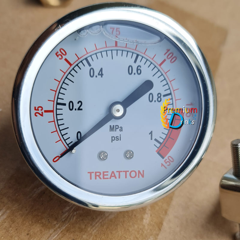เกจวัดแรงดัน(Pressure Gauge) แบบยึดด้านหลัง 150PSI ยี่ห้อ Teratton