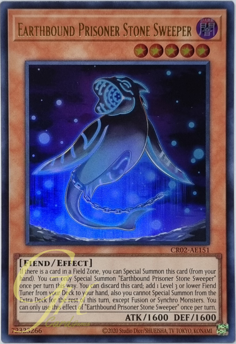 Yugioh [CR02-AE151] Earthbound Prisoner Stone Sweeper (Ultra Rare)