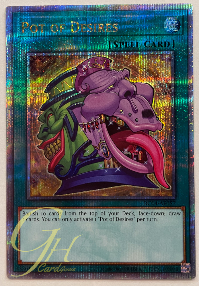 Yugioh [RC04-AE057] Pot of Desires (Quarter Secret Rare)