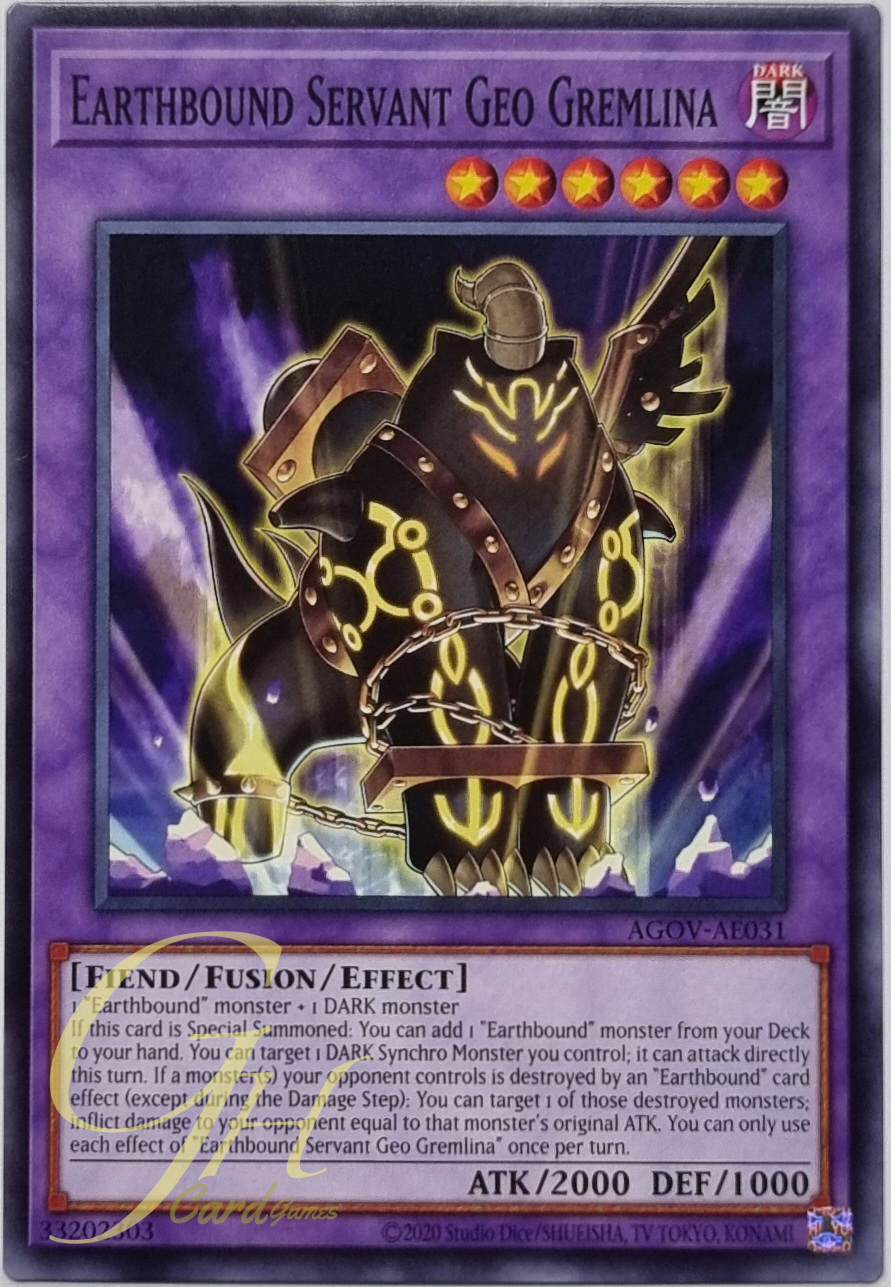 Yugioh [AGOV-AE031] Earthbound Servant Geo Gremlina (Common)