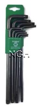 TORX เยอรมันยาวพิเศษ 9 ตัวชุด สีเทาดำ HAFU